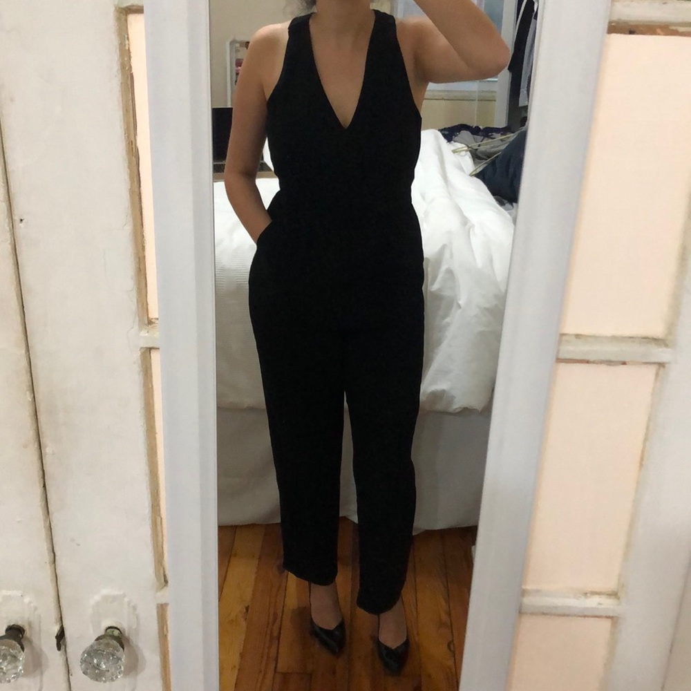 NWT Black cross back jumpsuit